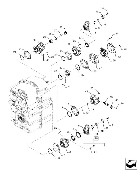 87362252 - Фиксатор подшипника вала 3го КПП TJT9./St.
